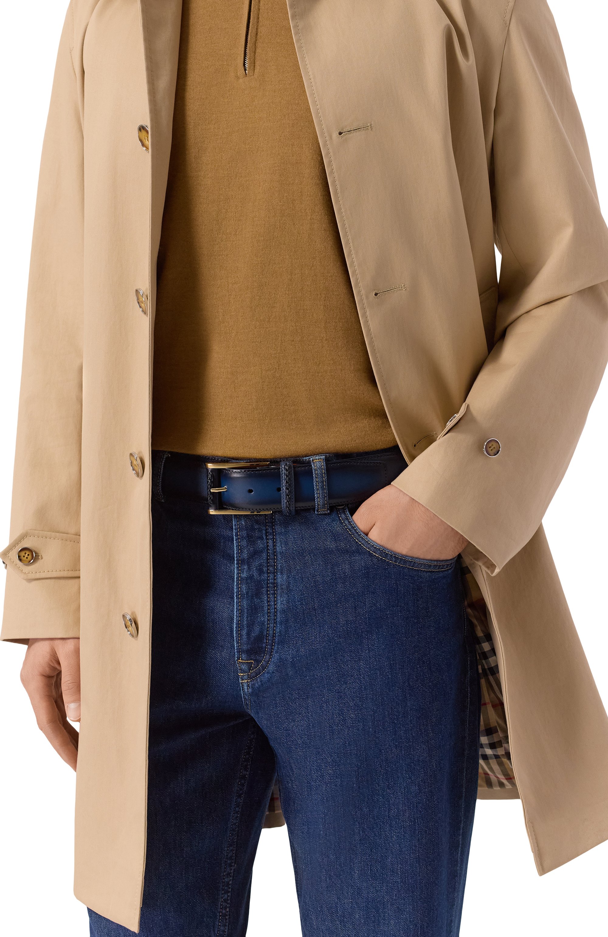 Кожаный ремень SANTONI, арт. CM40VC006C20HWPC, фото 2