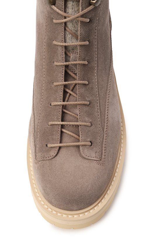 Замшевые ботинки Urban Outdoor Brunello Cucinelli MZUNVJW717 Бежевый  MZUNVJW717 Фото 6