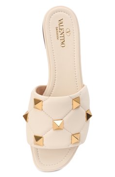 Кожаные шлепанцы roman stud VALENTINO, арт. XW2S0BK4/ZCG, фото 1