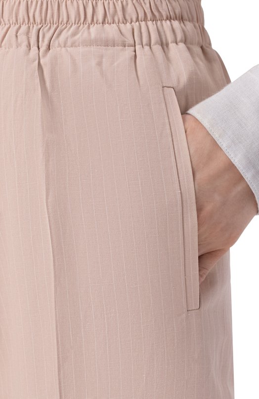 Брюки из вискозы и льна Jacob Cohen JDM_P0058 001 T899A RW Бежевый  JDM_P0058 001 T899A RW Фото 5
