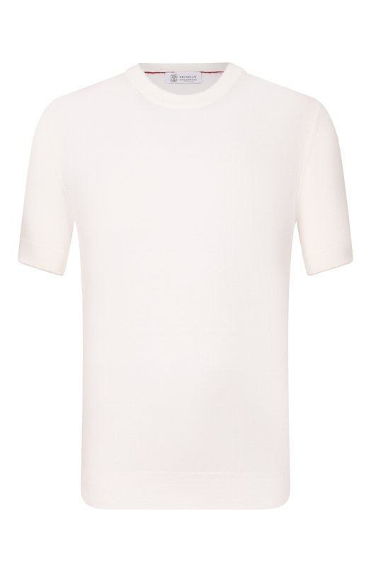 Хлопковый джемпер Brunello Cucinelli M29805200 Белый M29805200