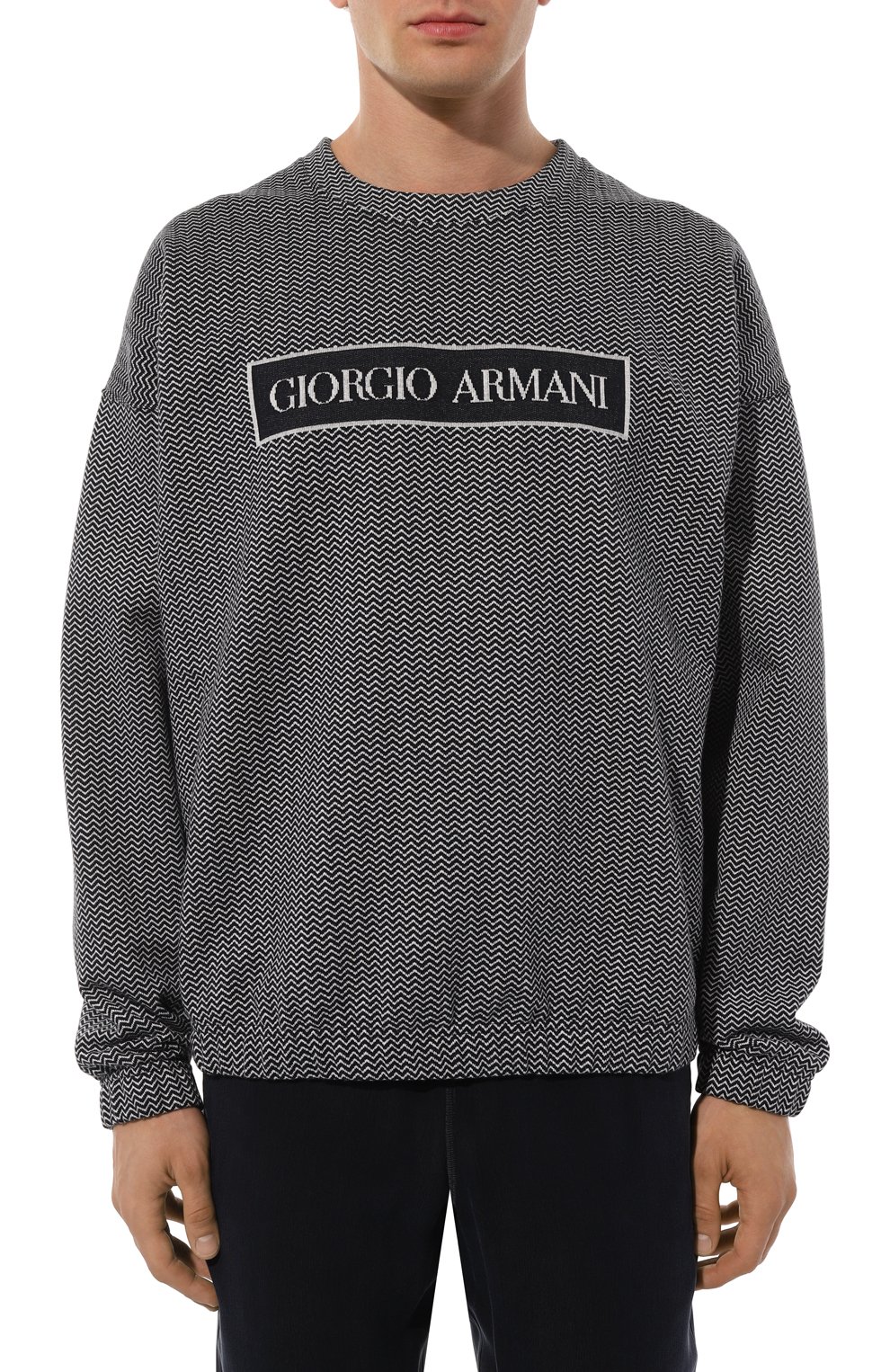Хлопковый свитшот GIORGIO ARMANI, арт. GM000524/AF12172, фото 3