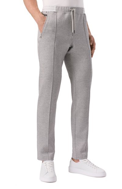 Брюки из хлопка и шелка CAPOBIANCO, арт. 18M712.GU00., фото 3