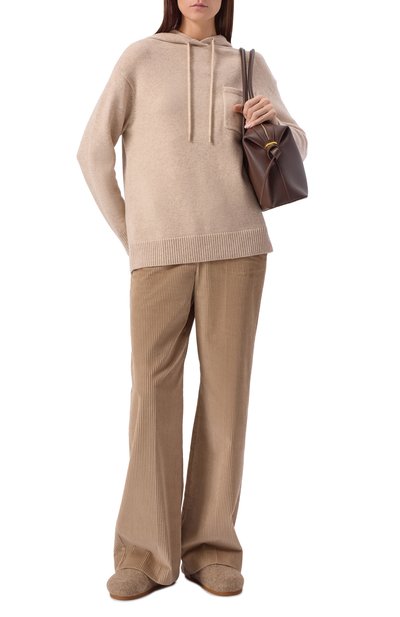 Худи из шерсти и кашемира MAX MARA кремового цвета по цене 72900 руб., арт. LIANA, фото 2 Худи из шерсти и кашемира MAX MARA, арт. LIANA, фото 2