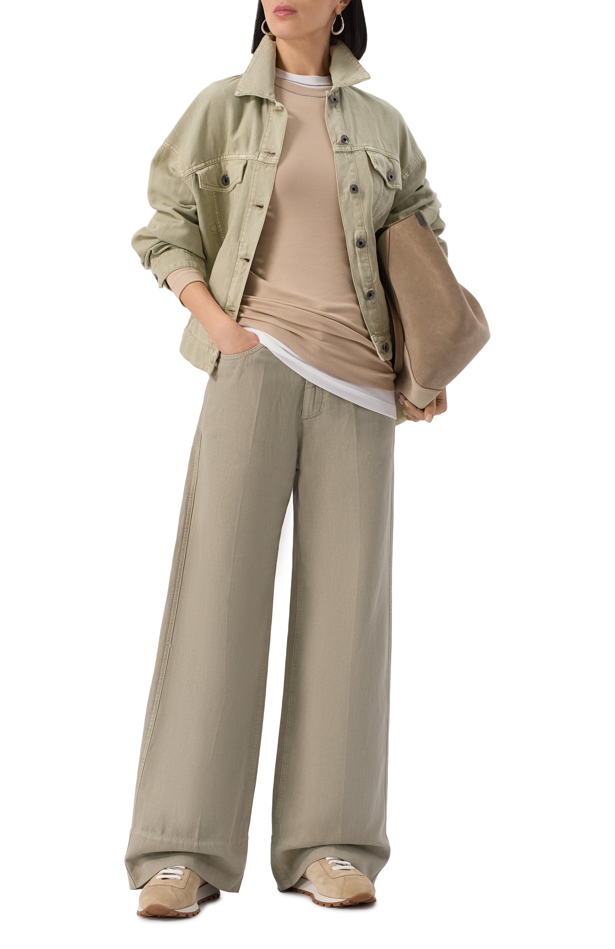 Хлопковый лонгслив BRUNELLO CUCINELLI, арт. MPTC8BJ300, фото 2