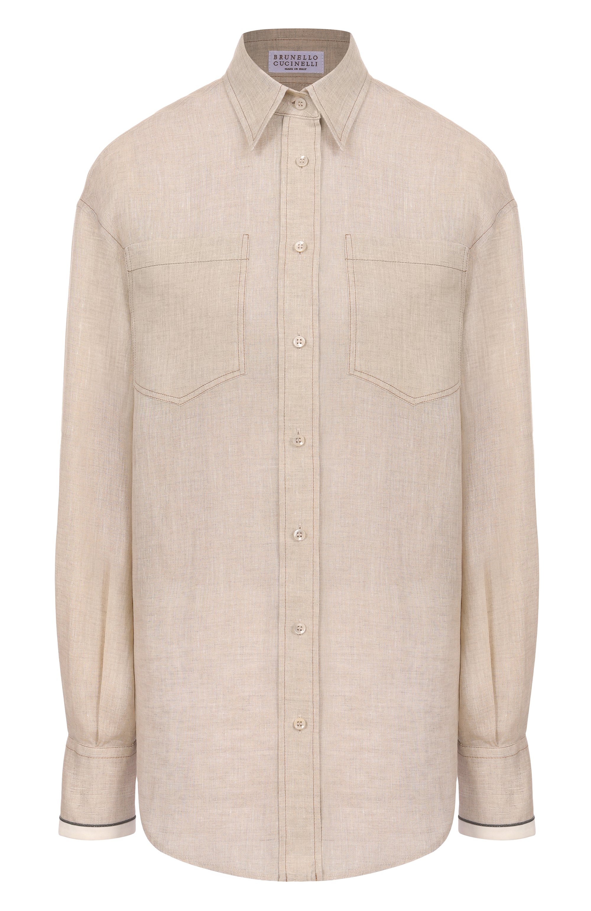 Льняная рубашка BRUNELLO CUCINELLI, арт. MM633RD646, �фото 1