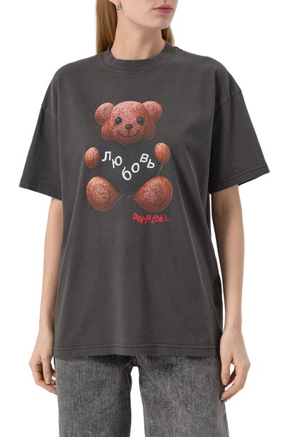 Хлопковая футболка DOMREBEL, арт. L0VEBEAR/T-SHIRT, фото 3