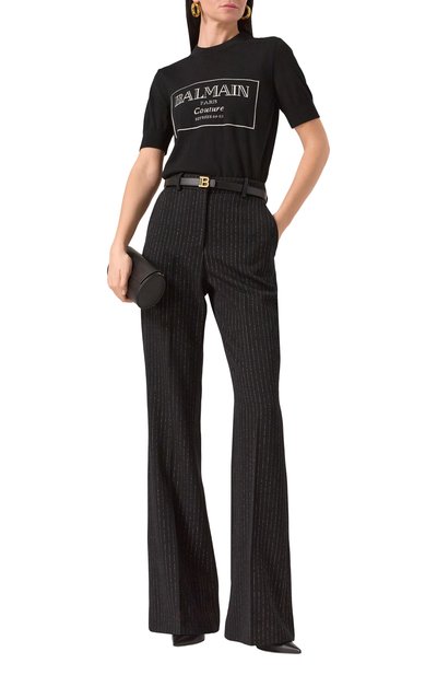Шерстяные брюки BALMAIN, арт. BF1P0105/WB89, фото 2