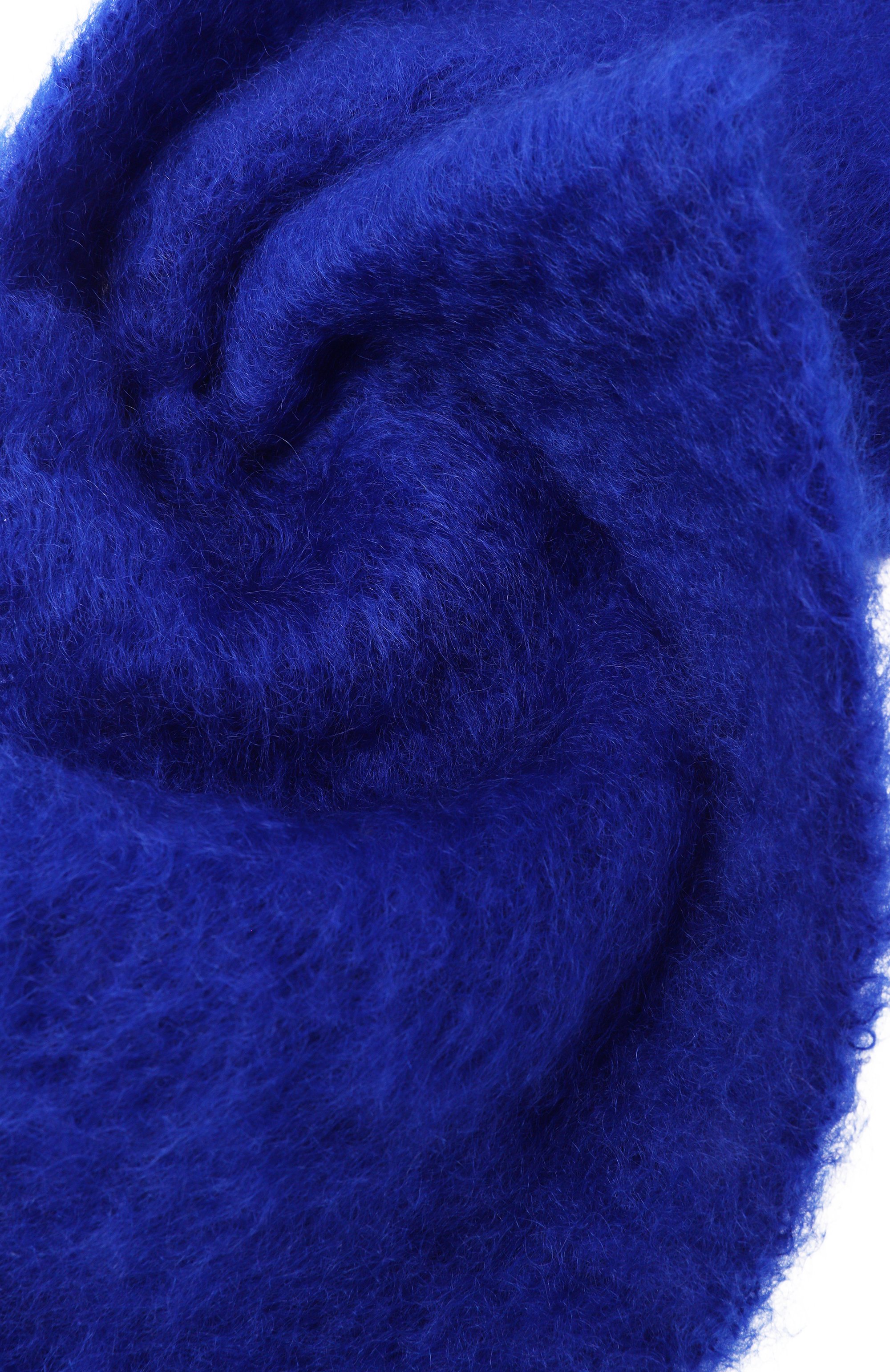 Шерстяной шарф JIL SANDER синего цвета по цене 53650 руб., арт. J22TE0114/J40041, фото 3 Шерстяной шарф JIL SANDER, арт. J22TE0114/J40041, фото 3