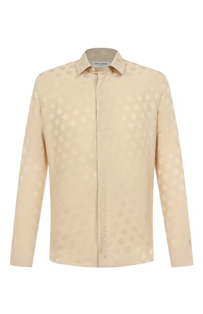 Мужская шелковая сорочка SAINT LAURENT, арт. 646850/Y1I44