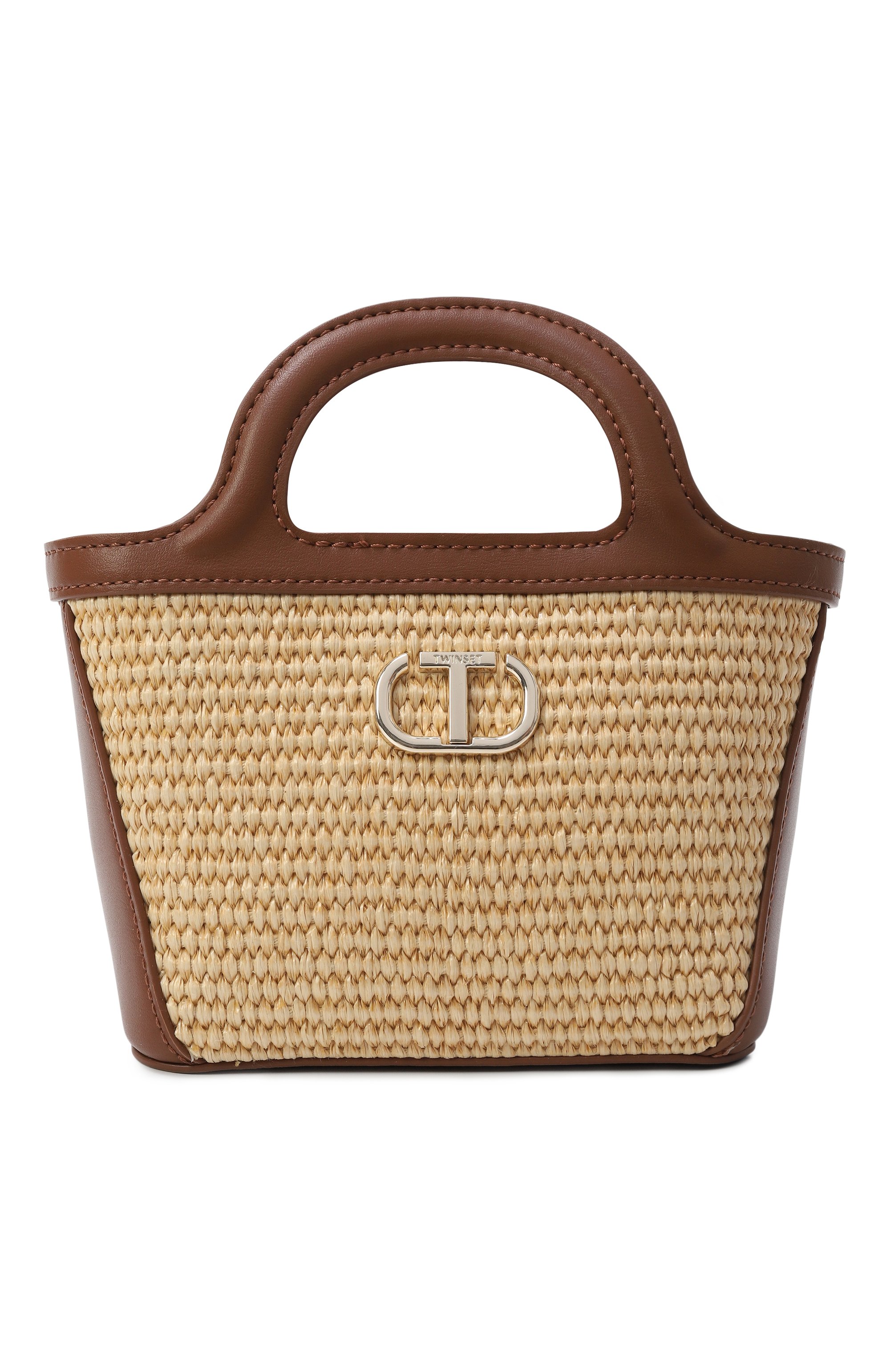 Сумка TWINSET бежевого цвета по цене 13150 руб., арт. 251GJ8012, фото 1 Сумка TWINSET, арт. 251GJ8012, фото 1