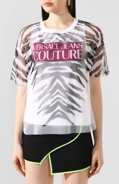 Хлопковая футболка VERSACE JEANS COUTURE, арт. B2HVB7VB-VDM609 TIGER/30384, фото 3