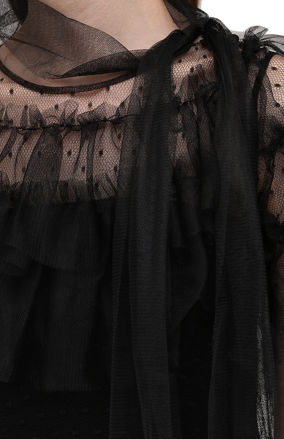 Платье REDVALENTINO черного цвета по цене 104000 руб., арт. WR0VA19U/669, фото 5 Платье REDVALENTINO, арт. WR0VA19U/669, фото 5
