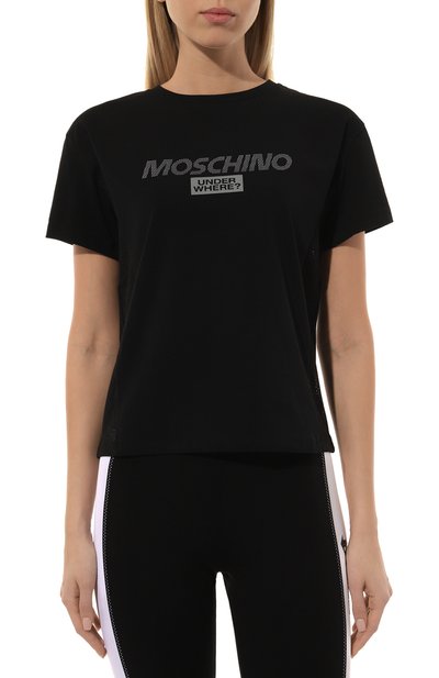 Хлопковая футболка MOSCHINO, арт. A0702/4410, фото 3