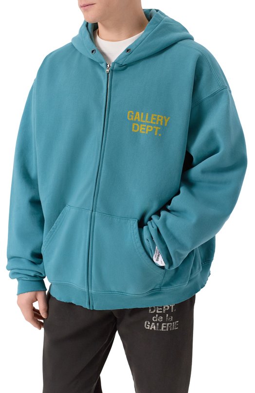 Хлопковая толстовка Gallery Dept. FZ-50047 Голубой  FZ-50047 Фото 3