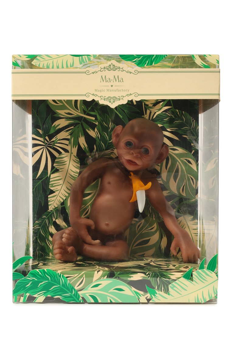 Детского игрушка обезьяна MAGIC MANUFACTORY коричневого цвета, арт. MMA-0001 | Фото 1 (Региональные ограничения белый список (Axapta Mercury): Не проставлено; Нос: Не проставлено; Игрушки: Фигурки)