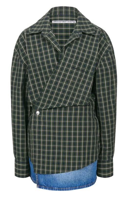 Хлопковое платье Alexander Wang 1WC1266937 Зелёный 1WC1266937