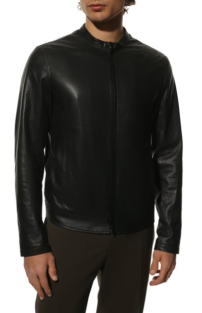 Кожаная куртка EMPORIO ARMANI, арт. I1R47P/I1P47, фото 3