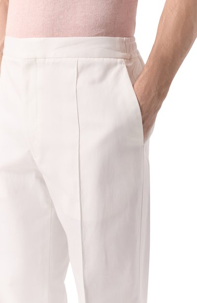 Брюки из хлопка и льна ZEGNA, арт. TT46/UFI31A9, фото 5