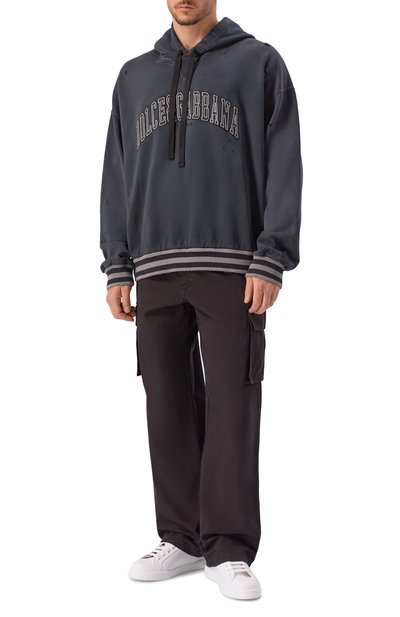 Мужской хлопковое худи DOLCE & GABBANA, арт. G9CACZ/G7N3T