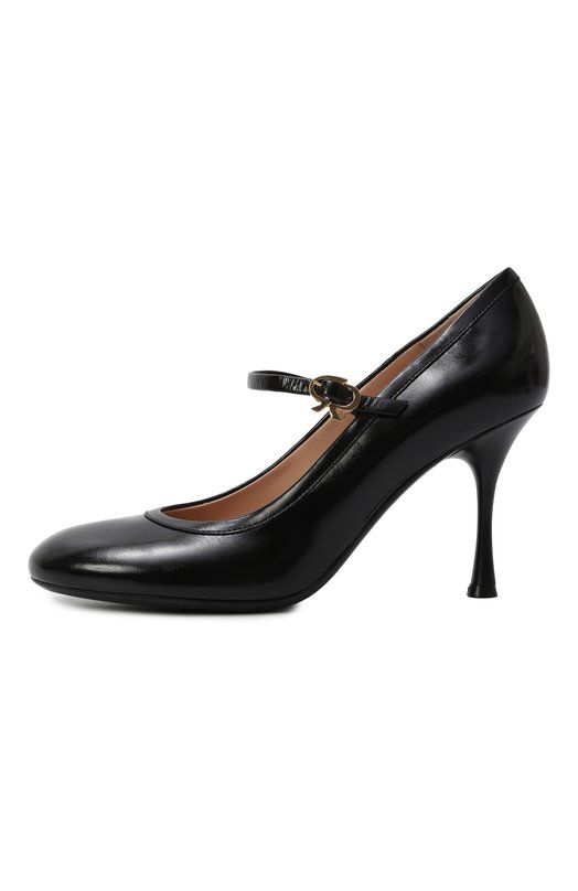 Кожаные туфли Carla 85 Gianvito Rossi G22329.85LAC.NUINER0 Чёрный  G22329.85LAC.NUINER0 Фото 4