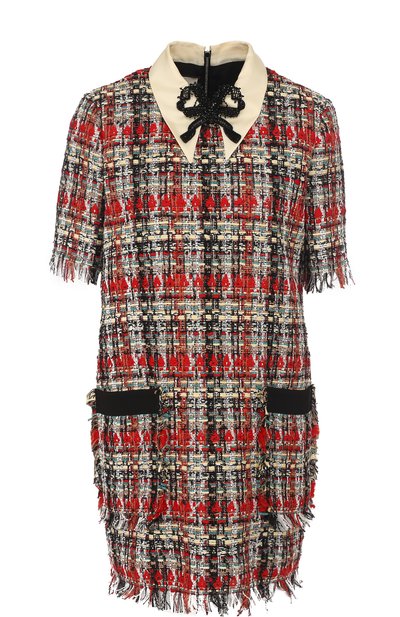 Буклированное мини-платье с коротким рукавом GUCCI, арт. 493531/ZJE47, фото 1