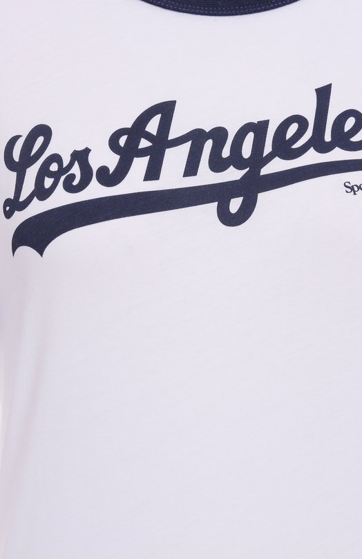 Хлопковая футболка Sporty & Rich x LA Dodgers Sporty and Rich T0073627667WH50 Белый  T0073627667WH50 Фото 6