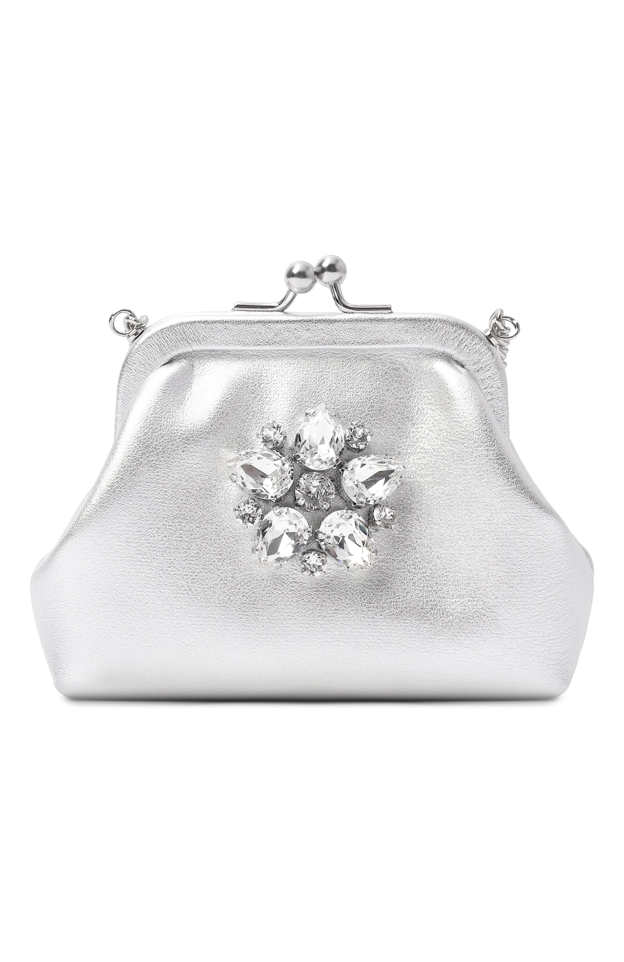 Сумка DOLCE & GABBANA серебряного цвета по цене 72000 руб., арт. EB0007/AY812, фото 1 Сумка DOLCE & GABBANA, арт. EB0007/AY812, фото 1