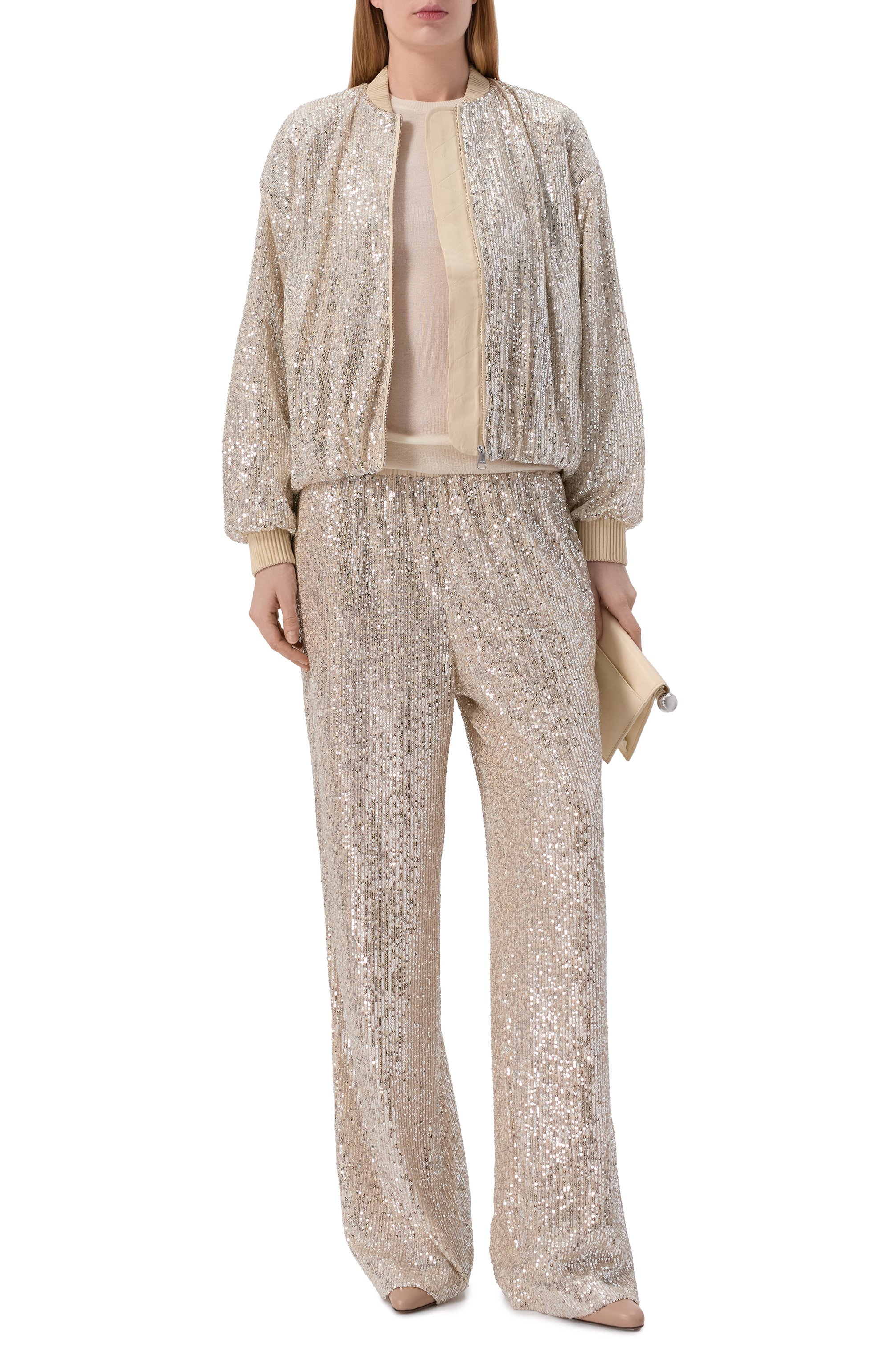 Бомбер с отделкой пайетками BOSS ORANGE, арт. 50548336, фото 2