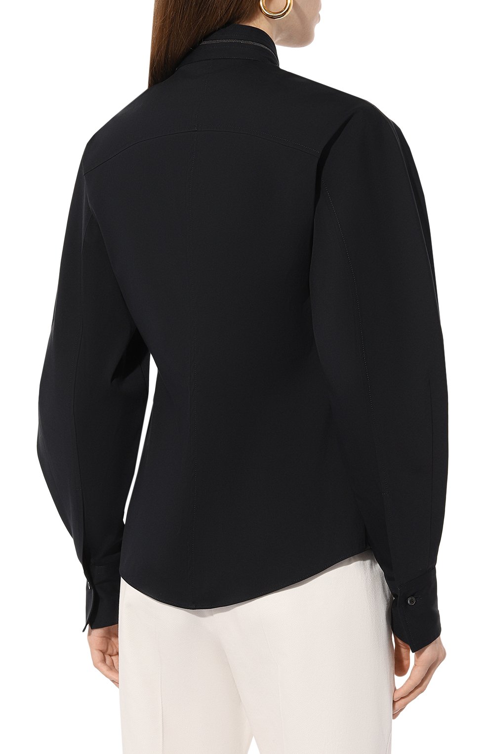 Хлопковая рубашка BRUNELLO CUCINELLI, арт. M0091BP416, фото 4