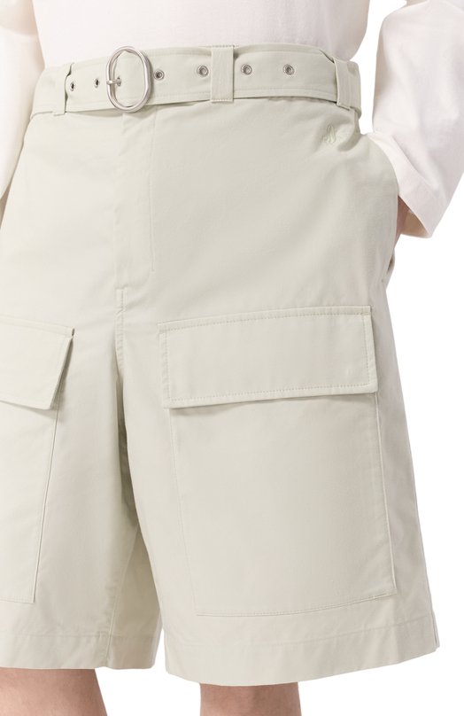 Хлопковые шорты Jil Sander J47KA0278-J45296 Зелёный  J47KA0278-J45296 Фото 5