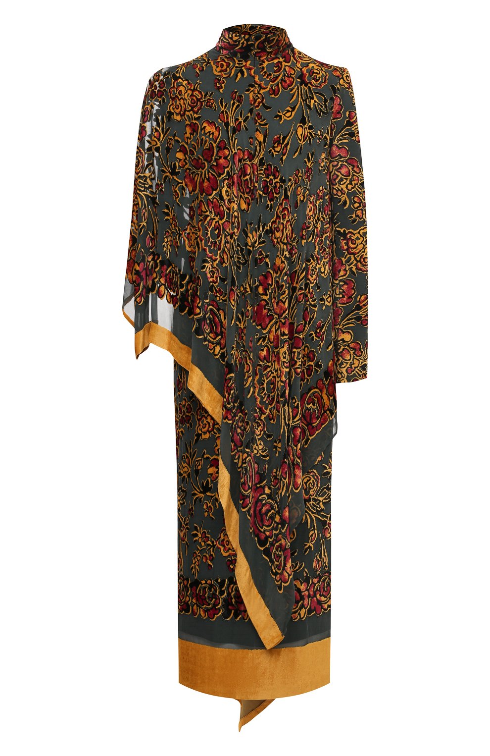 Платье из вискозы и шелка DRIES VAN NOTEN, арт. 202-18685-1137, фото 1