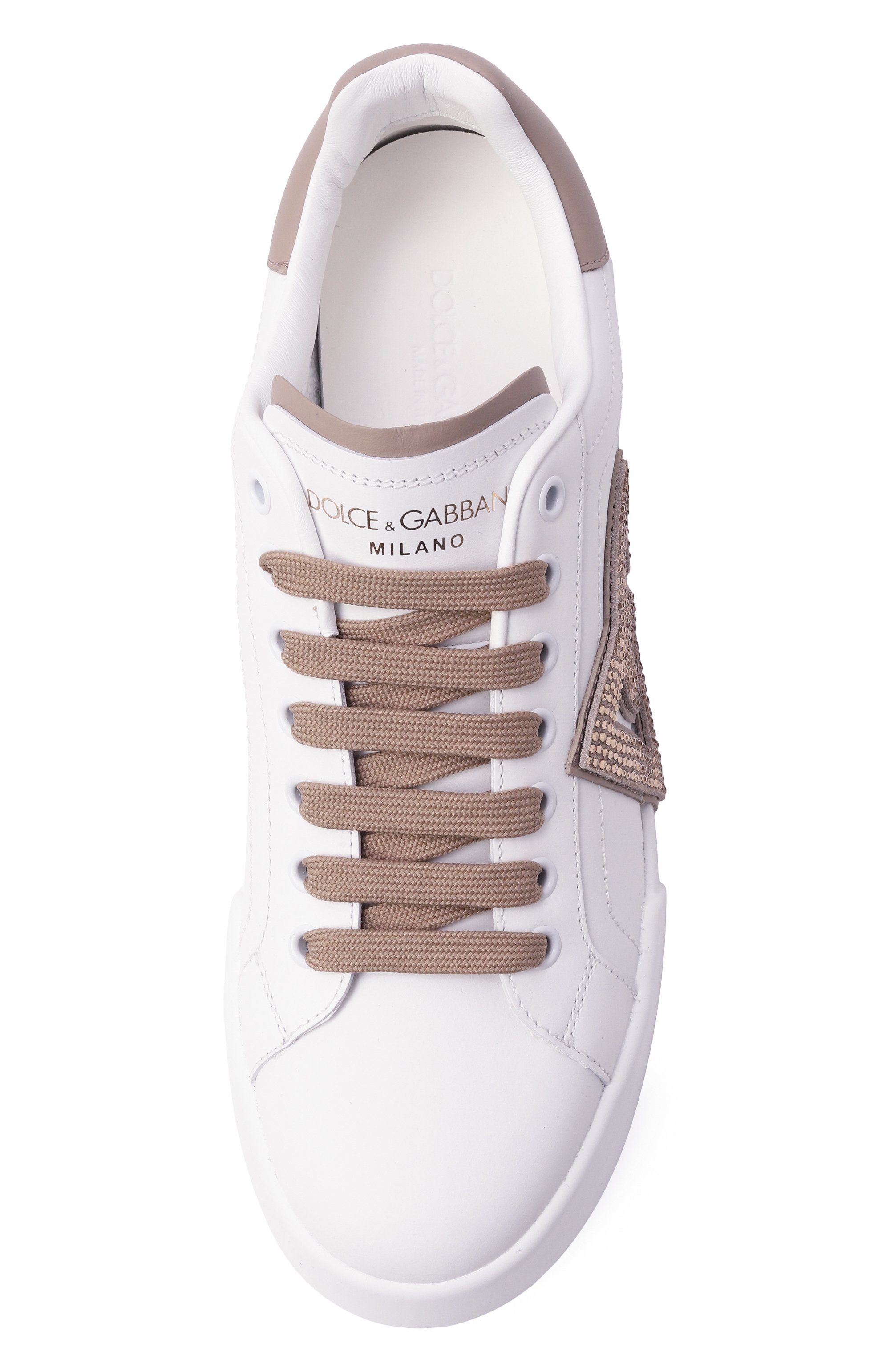 Кожаные кеды portofino DOLCE & GABBANA, арт. CK2341/AI411, фото 6