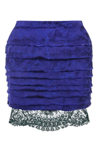 Женская юбка из вискозы SAINT LAURENT, арт. 830544/Y6K45