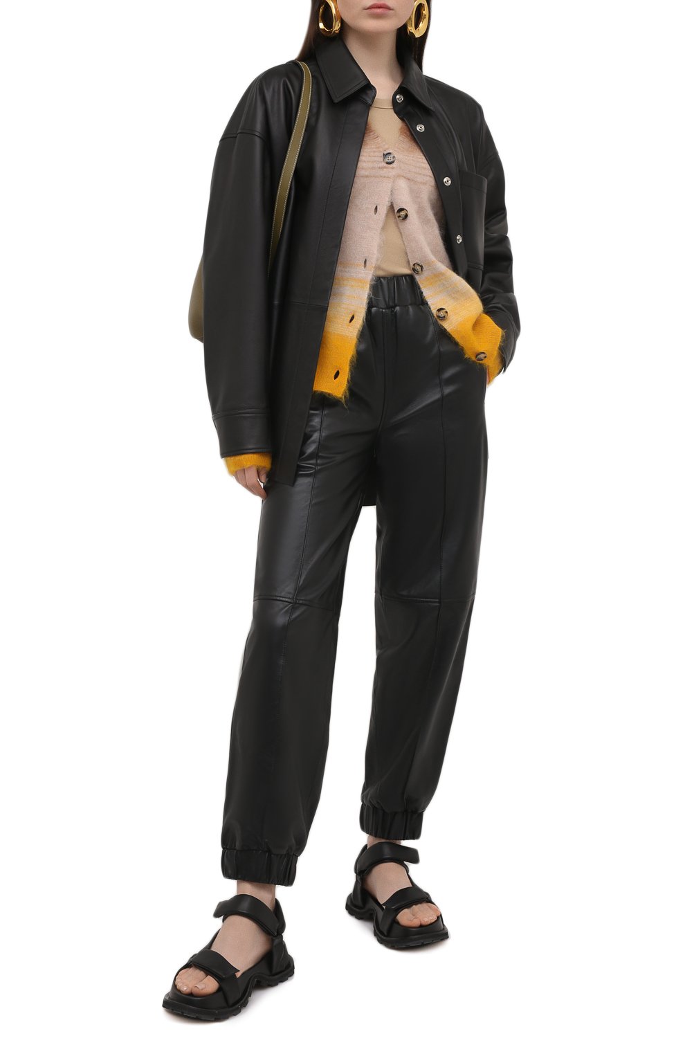 Кожаная рубашка ACNE STUDIOS, арт. A70091, фото 2