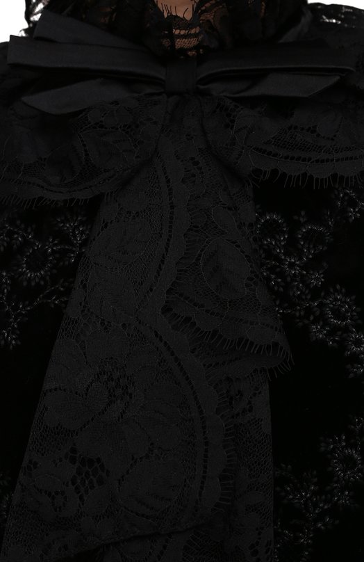 Хлопковое платье Saint Laurent 664012/Y615W Чёрный  664012/Y615W Фото 5