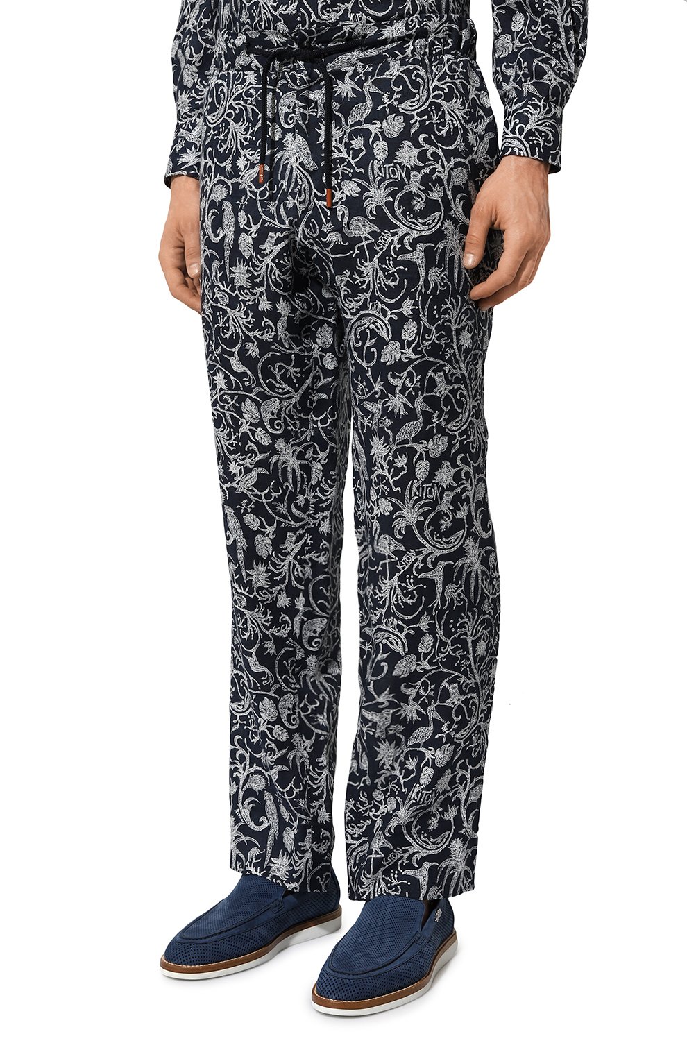 Льняные брюки KITON, арт. UPN001H08902, фото 3