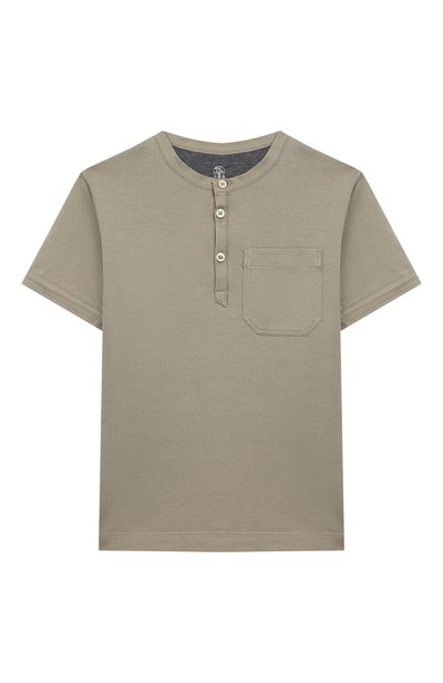 Хлопковая футболка BRUNELLO CUCINELLI, арт. B0B13T120A