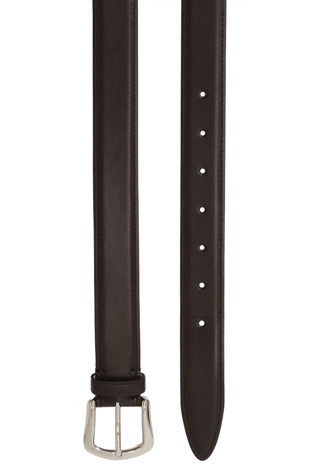 Кожаный ремень BRUNELLO CUCINELLI темно-коричневого цвета по цене 69950 руб., арт. MAUNX346, фото 3 Кожаный ремень BRUNELLO CUCINELLI, арт. MAUNX346, фото 3