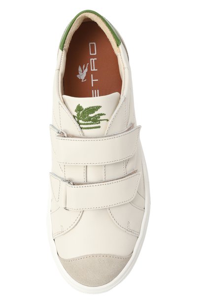 Кожаные кеды ETRO молочного цвета по цене 44700 руб., арт. GX0P96, фото 4 Кожаные кеды ETRO, арт. GX0P96, фото 4