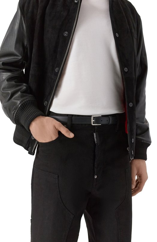 Кожаный ремень Dsquared2 BEM0541/01500001 Чёрный  BEM0541/01500001 Фото 2