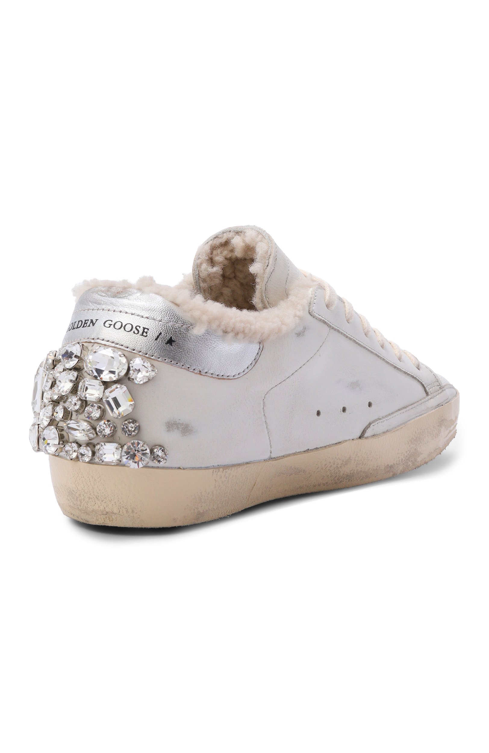 Кожаные кеды super-star GOLDEN GOOSE DELUXE BRAND, арт. GWF00174.F003355, фото 5