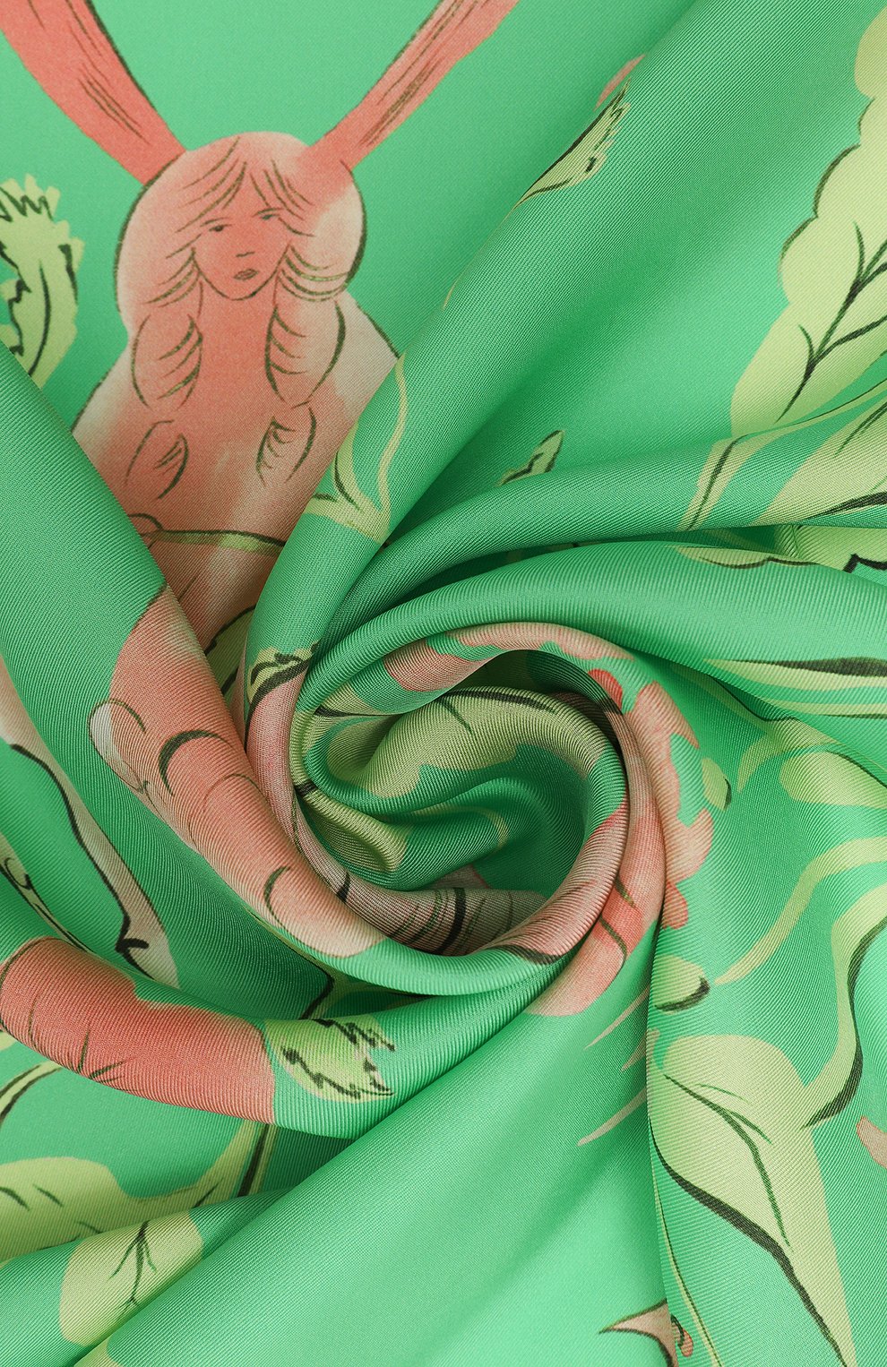 Шелковый платок лань в цветущем лесу PETITJEAN PARIS, арт. 12C22, фото 3