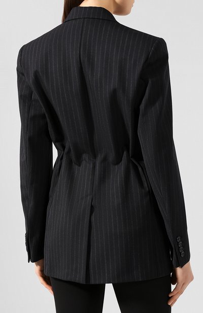 Жакет в полоску DRIES VAN NOTEN темно-синего цвета по цене 156500 руб., арт. 192-10406-8036, фото 4 Жакет в полоску DRIES VAN NOTEN, арт. 192-10406-8036, фото 4