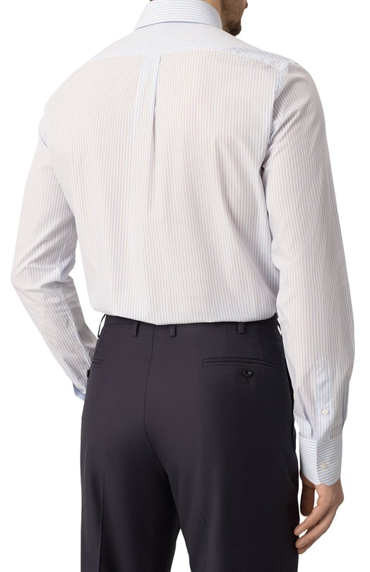 Хлопковая рубашка Dolce & Gabbana G5MQ5T/FR50Q Голубой  G5MQ5T/FR50Q Фото 4