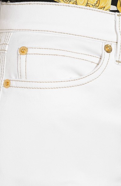 Джинсы VERSACE белого цвета по цене 79950 руб., арт. A83653/A231045, фото 5 Джинсы VERSACE, арт. A83653/A231045, фото 5