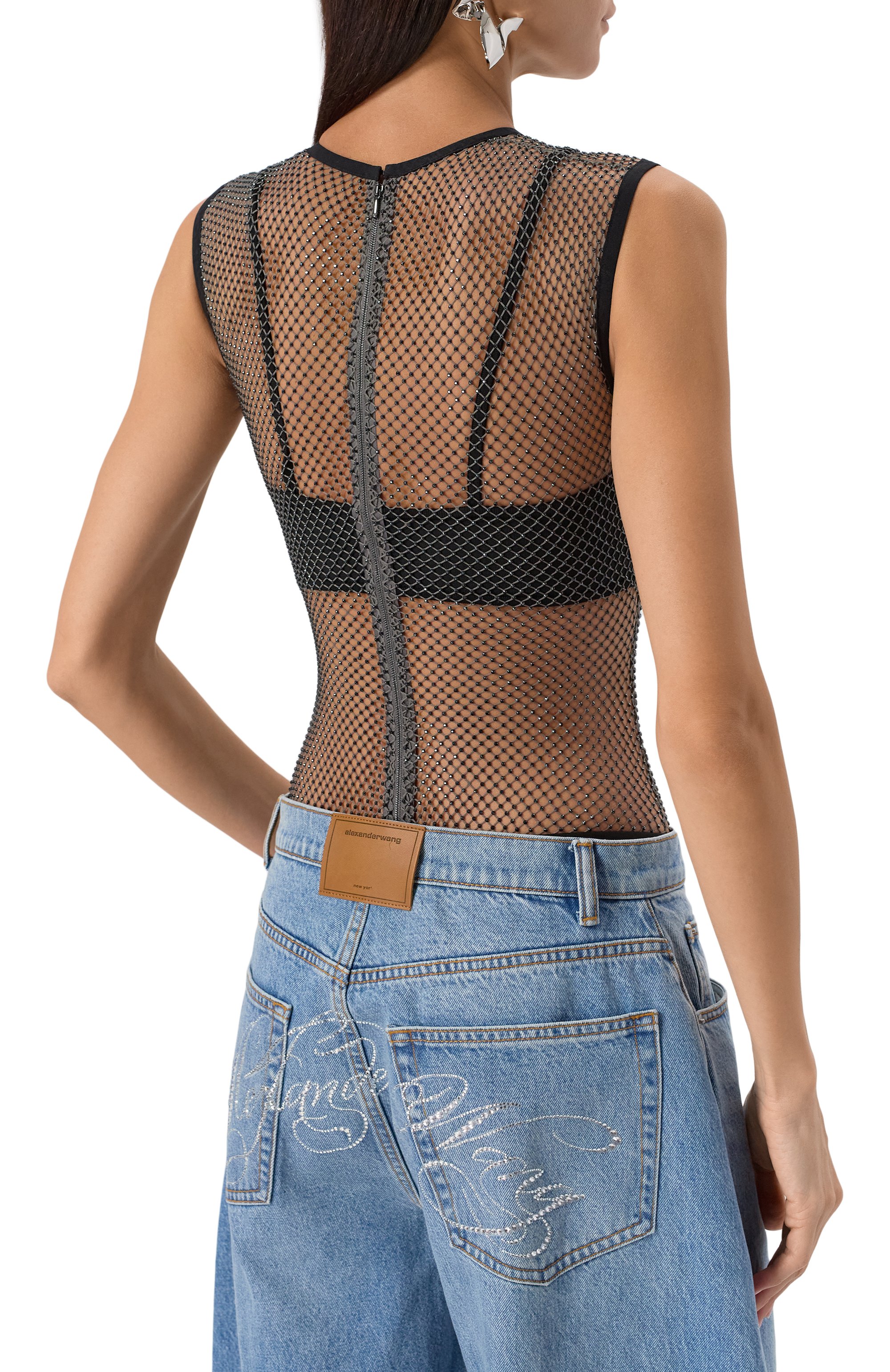 Боди с отделкой стразами CHAPURIN, арт. BD/20427/28882-М, фото 4