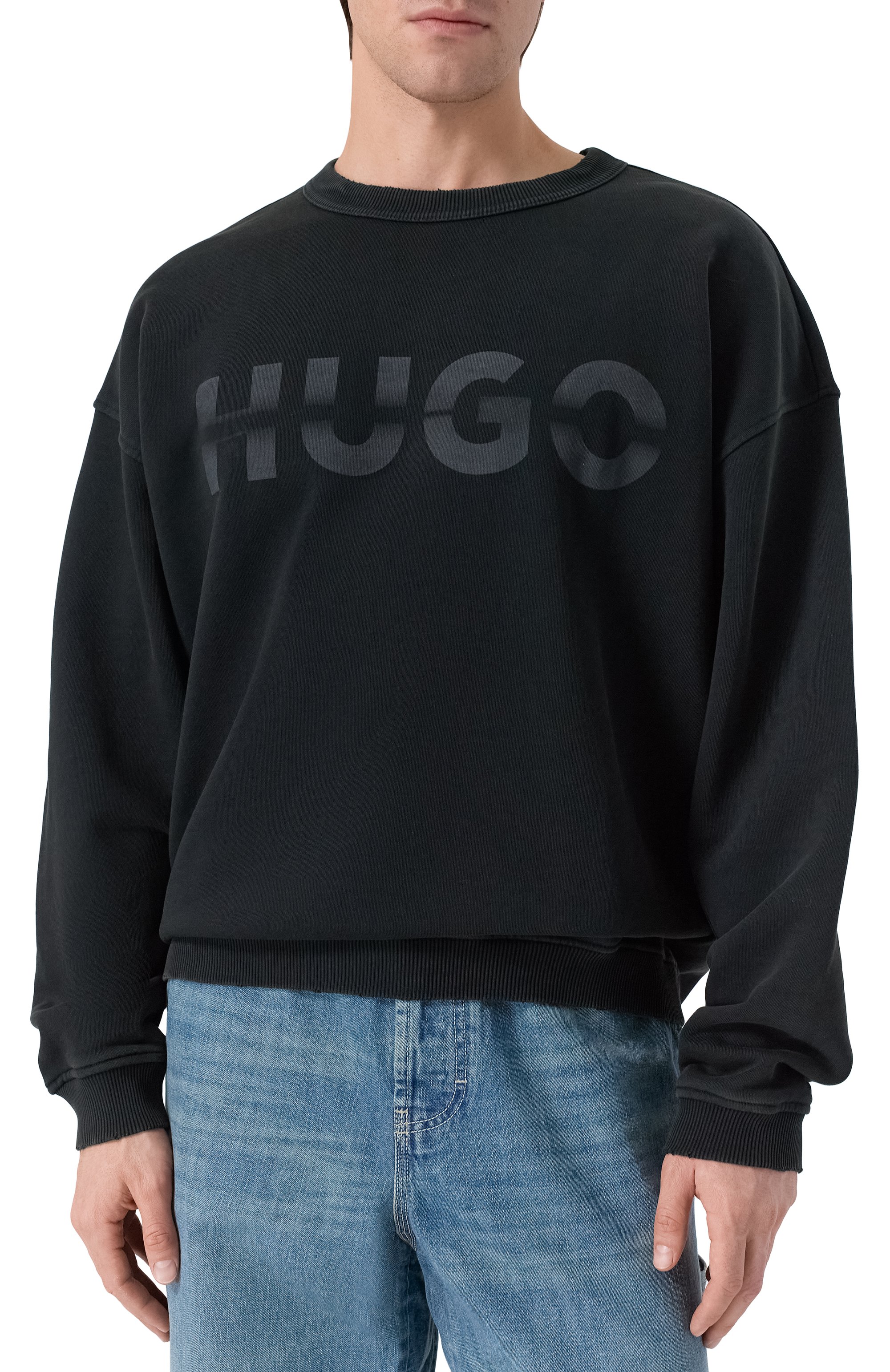 Хлопковый свитшот HUGO BLUE, арт. 50548342, фото 3