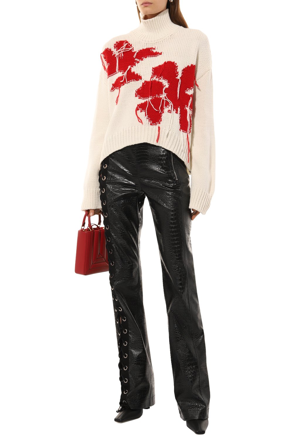 Свитер DONDUP кремового цвета по цене 49950 руб., арт. DT351/M00948D, фото 2 Свитер DONDUP, арт. DT351/M00948D, фото 2