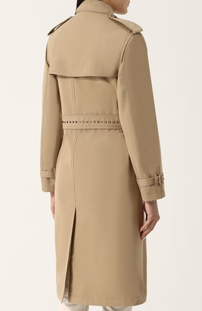 Однотонный двубортный тренч с поясом и погонами VALENTINO, арт. PB3CA169/2PQ, фото 4